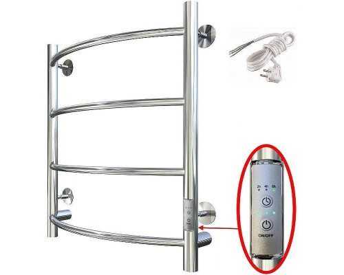 Электрический полотенцесушитель Тругор ПЭК 5 СП 60x50 Хром