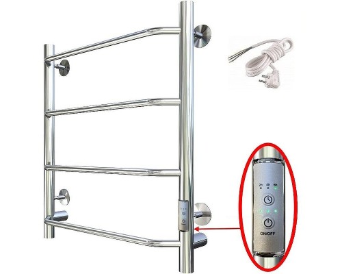 Электрический полотенцесушитель Тругор ПЭК 6 СП 60x50 Хром