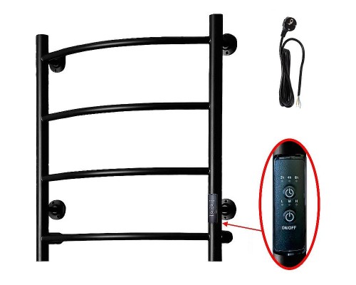 Электрический полотенцесушитель Тругор ПЭК 5 СП 60x50 Черный