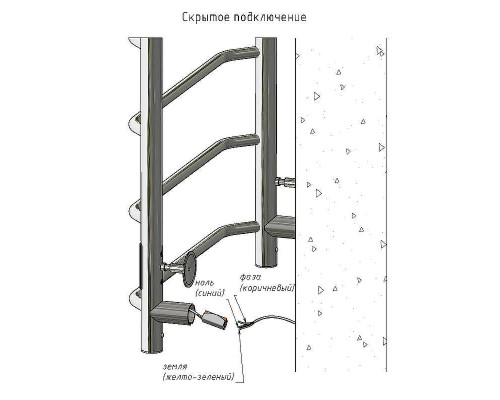 Электрический полотенцесушитель Тругор ПЭК 19 СП 80x50 Белый