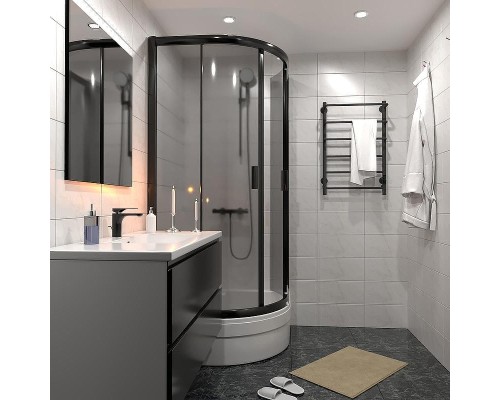 Электрический полотенцесушитель Тругор ПЭК 19 СП 80x50 Черный