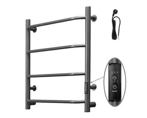 Электрический полотенцесушитель Тругор Пэк сп 6 60х50 ВГП цвет Оружейная сталь