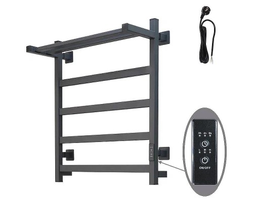 Электрический полотенцесушитель Тругор Пэк сп 20 кв П 60х50 с полкой Графит