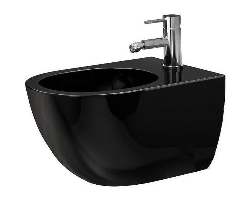 Биде CeramaLux 2197-18 подвесное Черное глянцевое