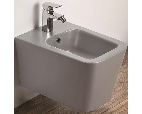 Биде CeramaLux 5370MH подвесное Светло-серое матовое