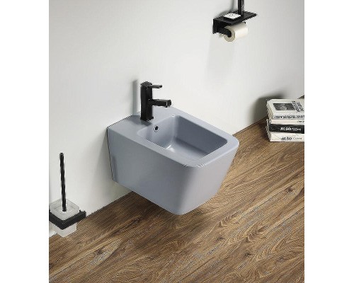 Биде CeramaLux 5370MHL подвесное Голубое матовое