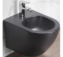 Биде CeramaLux B2342BDMDH подвесное Темно-серое матовое