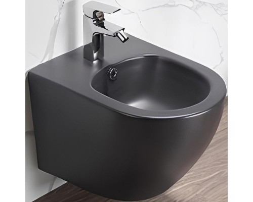 Биде CeramaLux B2342BDMDH подвесное Темно-серое матовое