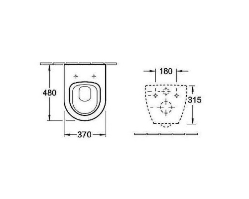 Биде Esbano Lirio ESVBLIRIW подвесное Белое глянцевое