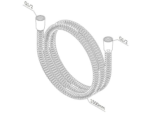 Душевой шланг AM.PM F0415D00 цвет Нержавеющая сталь