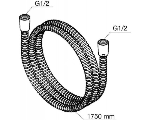 Душевой шланг AM.PM F0400264 Хром