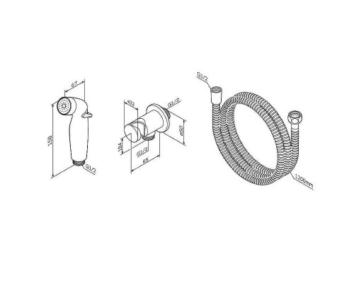 Гигиенический душ AM.PM F0202100 Хром