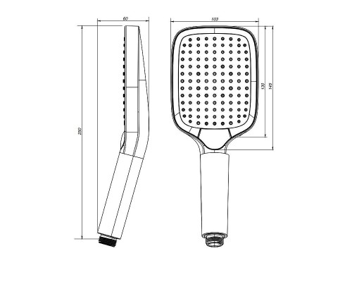 Ручной душ AM.PM Func F028F000 цвет Хром