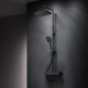 Душевая система AM.PM Func F078F222 с термостатом Черная матовая
