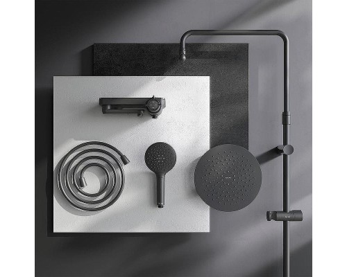 Душевая система AM.PM Like F0780722 Черная матовая