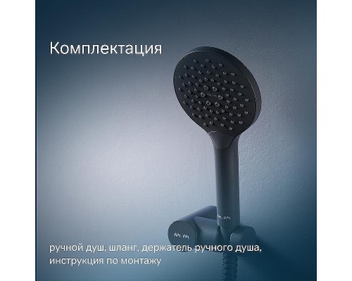 Душевой гарнитур AM.PM Like F0118022 Черный матовый
