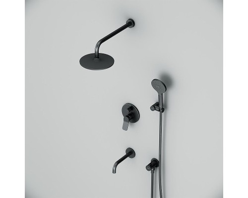 Душевая система AM.PM X-Joy FB85A3RH32 цвет Черный матовый