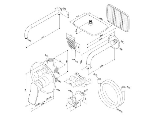 Душевая система AM.PM X-Joy FB85A3RH40 цвет Хром