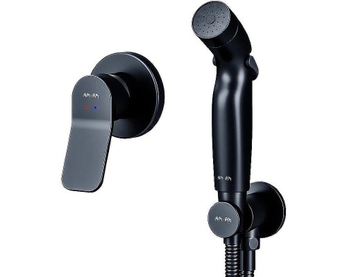 Гигиенический душ со смесителем AM.PM X-Joy F40H85A22 Черный матовый