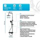 Душевая система AM.PM X-Joy F0785A722 Черная матовая