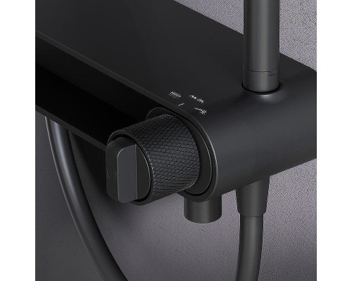 Душевая система AM.PM X-Joy F0785A722 Черная матовая