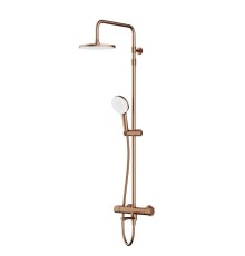 Душевая система AM.PM X-Joy F0785A544 с термостатом Розовое золото