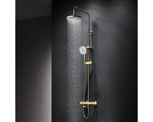 Душевая система AM.PM X-Joy F0785A599 с термостатом Золото