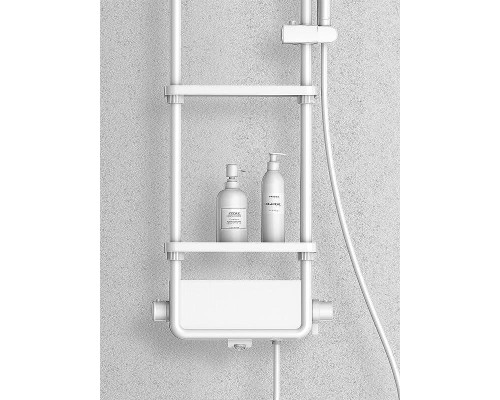 Душевая система AQUAme AQM8003W с термостатом Белая матовая