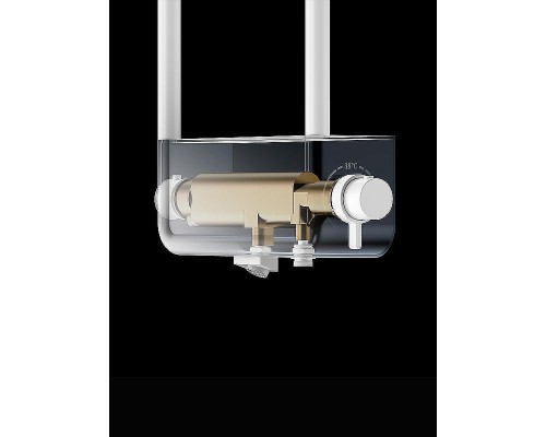 Душевая система AQUAme AQM8003W с термостатом Белая матовая