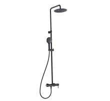 Душевая система AQUAme AQM8011MB цвет Черный матовый