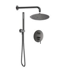 Душевая система AQUAme AQM8404GM цвет Оружейный металл