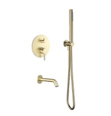 Душевая система AQUAme AQM8406BG цвет Золото шлифованное