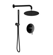 Душевая система AQUAme AQM8404MB цвет Черный матовый