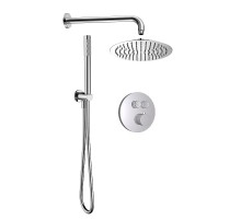 Душевая система AQUAme AQM8405CR с термостатом цвет Хром