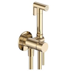 Гигиенический душ со смесителем AQUAme Siena AQM6217BG Шлифованное золото