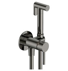 Гигиенический душ со смесителем AQUAme Siena AQM6217GM Оружейный металл