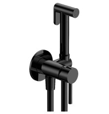 Гигиенический душ со смесителем AQUAme Siena AQM6217MB Черный матовый