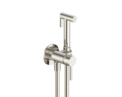 Гигиенический душ со смесителем AQUAme Siena AQM6217BN цвет Никель шлифованный