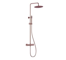Душевая система AQUAme Siena AQM8006BC с термостатом цвет Медь шлифованная