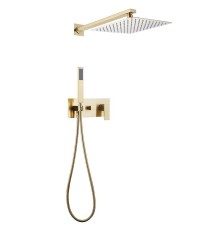 Душевая система Abber Daheim AF8218G Золото матовое