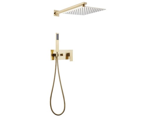 Душевая система Abber Daheim AF8218G Золото матовое