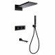 Душевая система Abber Daheim AF8253B с термостатом Черная матовая