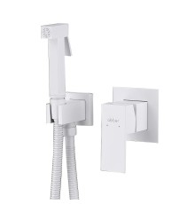 Гигиенический душ со смесителем Abber Daheim AF8225W цвет Белый матовый