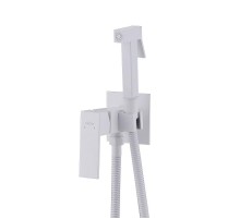 Гигиенический душ со смесителем Abber Daheim AF8226W цвет Белый матовый