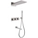 Душевая система Abber Daheim AF8253SP с термостатом цвет Сатин
