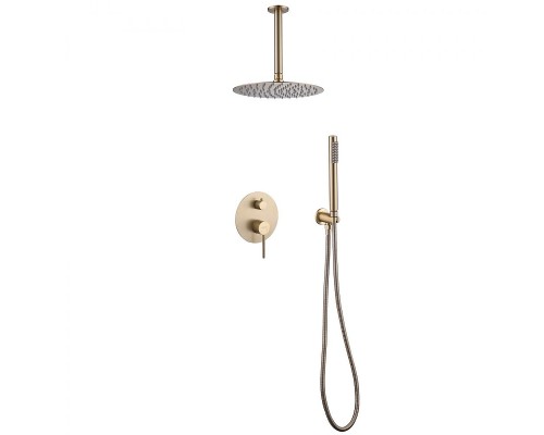 Душевая система Abber Emotion AF8821G Золото матовое