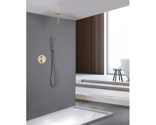 Душевая система Abber Emotion AF8821G Золото матовое