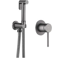 Гигиенический душ со смесителем Abber Emotion AF8825NG Никель