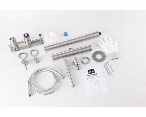 Душевая система Abber Perfekte 316 AF8A18BST цвет Сталь брашированная