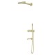 Душевая система Abber Perfekte 316 AF8A50BG с термостатом цвет Золото брашированное